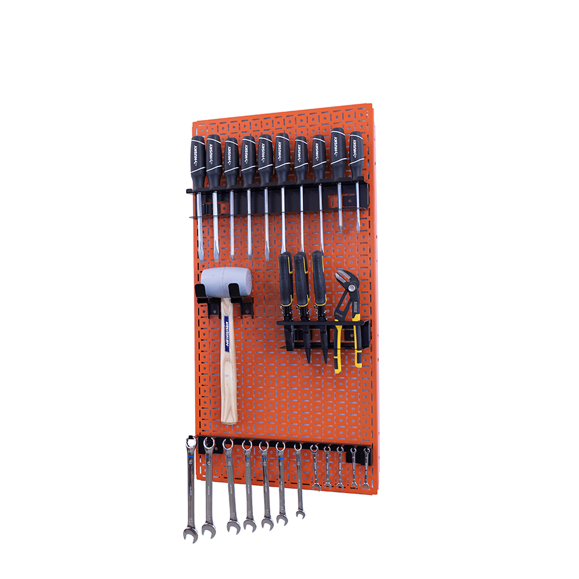 OmniWall, OmniWall metal pegboard storage kit for storage, Length 16 in, Width 32 in, Model# CGS-KIT-1PL